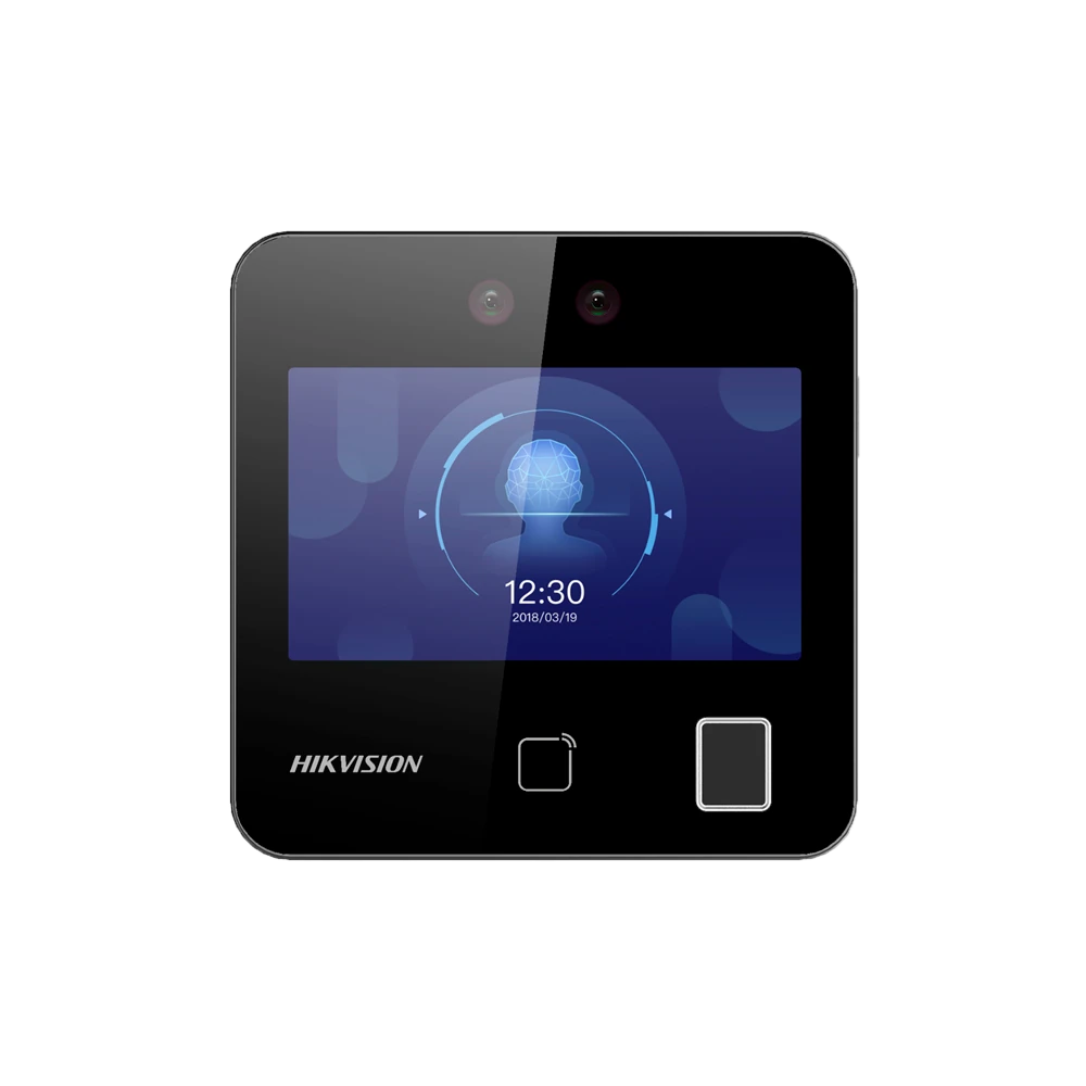 Hikvision DS-K1T343EFWX — terminal biométrique visage, empreinte & badge